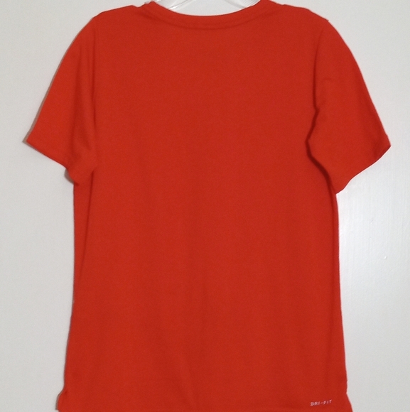 Nike sportswear orange mesh dri-fit athletic top - Picture 5 of 6